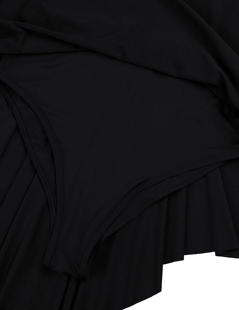 [AUSTRALIA] - inhzoy Women's Lyrical Sleeveless High Low Ballet Dance Dress Stage Performance Costumes Black X-Large 