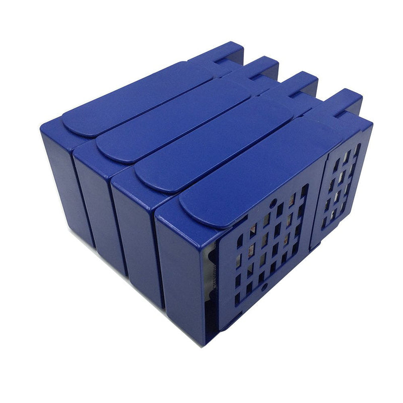 Set of 4 Blue Plastic Bridge Bidding Boxes with Scoring Cards Card Games Bid Device - BeesActive Australia