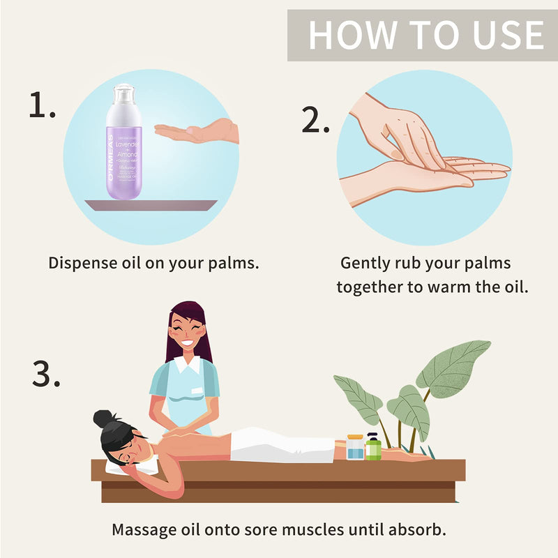 Massage Oil For Warming, Relaxing, Joint Pain Relief Sensual Massage Oil Lavender Almond Peppermint And Coconut Massage Oils For Massage Therapy Moisturizing Body Oil For Men And Women 5.1 Fl.Oz - BeesActive Australia