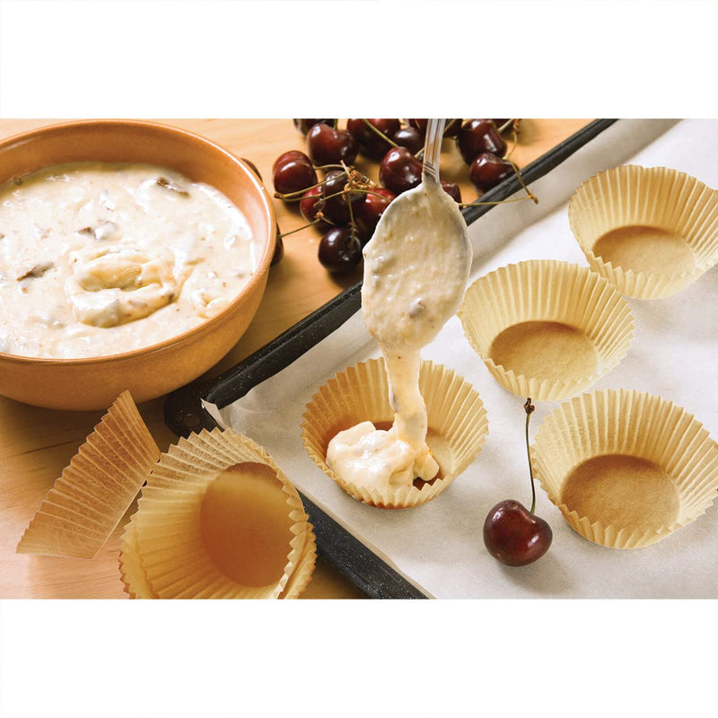 Beyond Gourmet 048/2 Baking Cups, Unbleached Paper, MADE In Sweden, 2 Boxes of 48 - BeesActive Australia