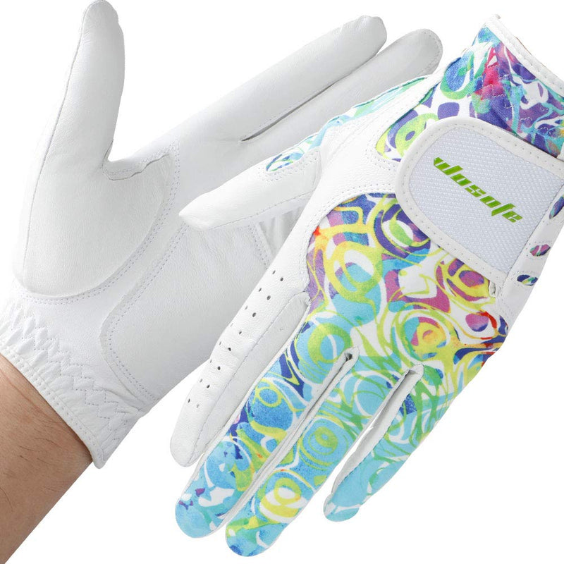 wosofe Golf Gloves for Women Ladies Soft Leather Accessories Breathable for Non Slip Gloves 1 Pair Small - BeesActive Australia