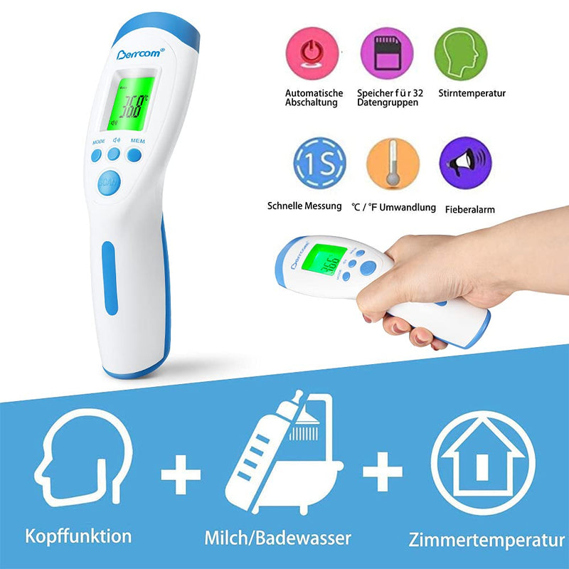 Berrcom Forehead Thermometer JXB-182 Children and Adults Digital Medical Contactless Infrared Thermometer 3 in 1 Design - BeesActive Australia