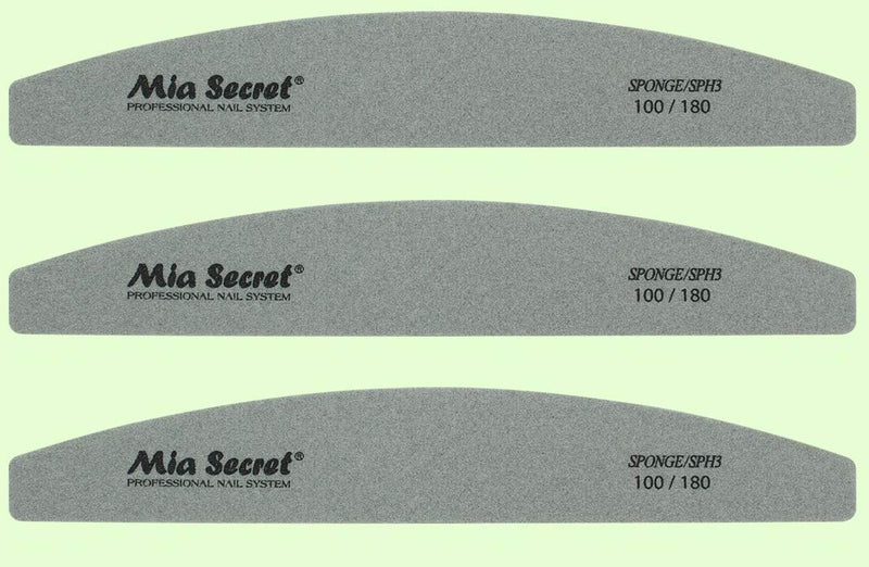 Mia Secret Nail File/Speedy Zebra 1180/180-100/100 Sponge 100/180 - Pick yours (100/180 3 Pack) 100/180 3 Pack - BeesActive Australia