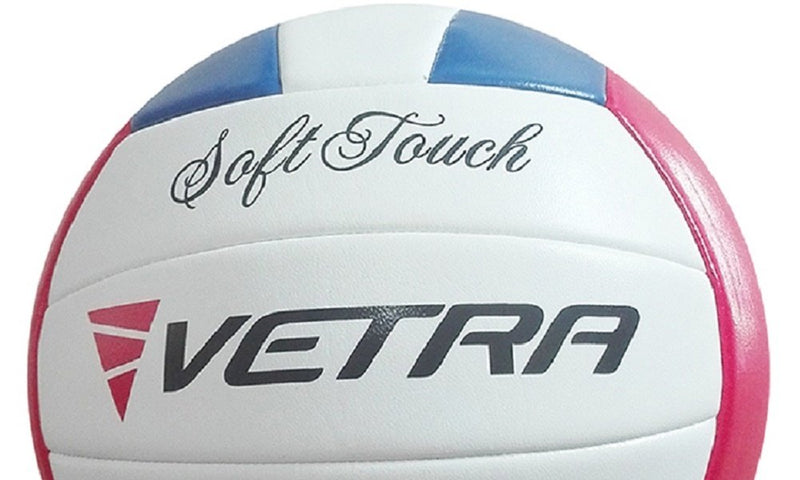 [AUSTRALIA] - VETRA Volleyball Soft Touch Volley Ball Official Size 5 Outdoor Indoor Beach Gym Game Ball New Blue/Red/White 