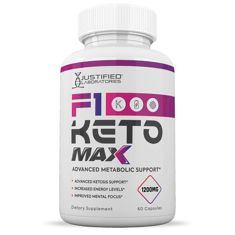 (2 Pack) F1 Keto Max 1200MG Pills Includes Apple Cider Vinegar goBHB Strong Exogenous Ketones Advanced Ketogenic Supplement Ketosis Support for Men Women 120 Capsules 60 Count (Pack of 2) - BeesActive Australia