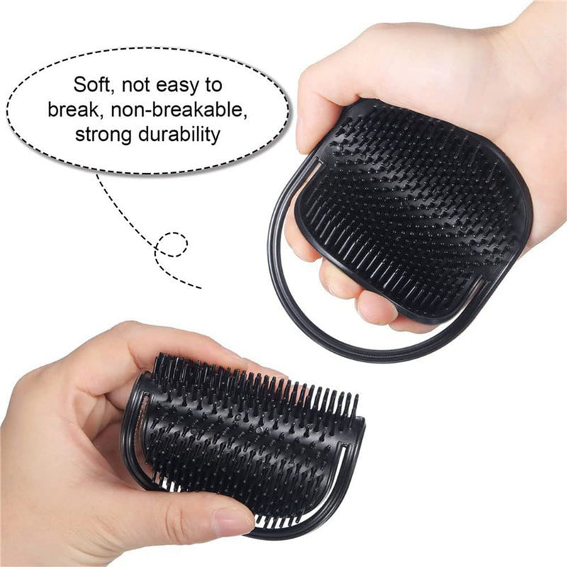 3 PACK Hand Pocket Comb Scalp Massager Portable Soft Pocket Men Black Brush Accessories for Home Travel Office - BeesActive Australia