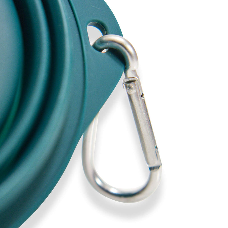 Ruff Products BarkBowl (800ml) - Collapsible Dog Bowl Dark Teal - BeesActive Australia