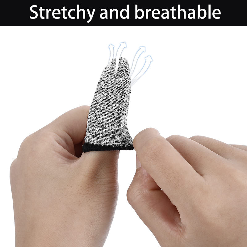 Molain Finger Cots Cut Resistant Protection, 10 Pieces Reusable Finger Thumb for Work,Kitchen,Garden,Sculpture - BeesActive Australia