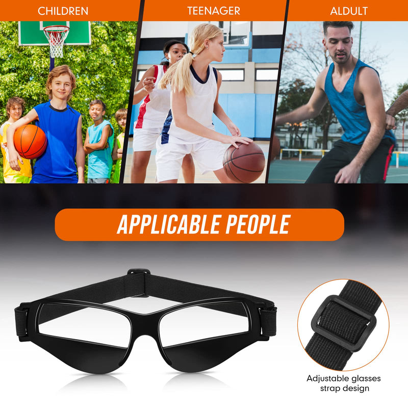 12 Pack Basketball Dribbling Goggles Basketball Training Glasses Aid for Team Training Aid Sports Equipment Safety Specs for Adult Teenagers Youth, 8.5 x 2 Inch - BeesActive Australia