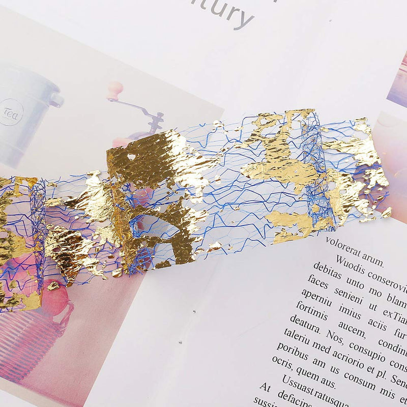 SUMAJU 10 Rolls Mesh Nail Sticker, 3D Net Line Tape Foil Nail Art Decorations Adhesive Silk Nail Art Stickers DIY Gold Silver Nail Decals for Nail Supplies Mesh Type - BeesActive Australia