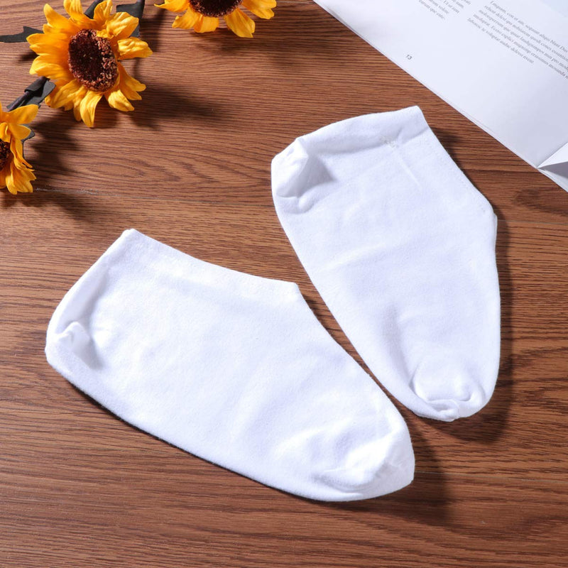 Minkissy 3 Pair Moisturizing Socks Spa Gel Cotton Socks Non-slip Moisturize Boat Socks Overnight Feet Care Socks for Dry Hard Cracked Feet - BeesActive Australia