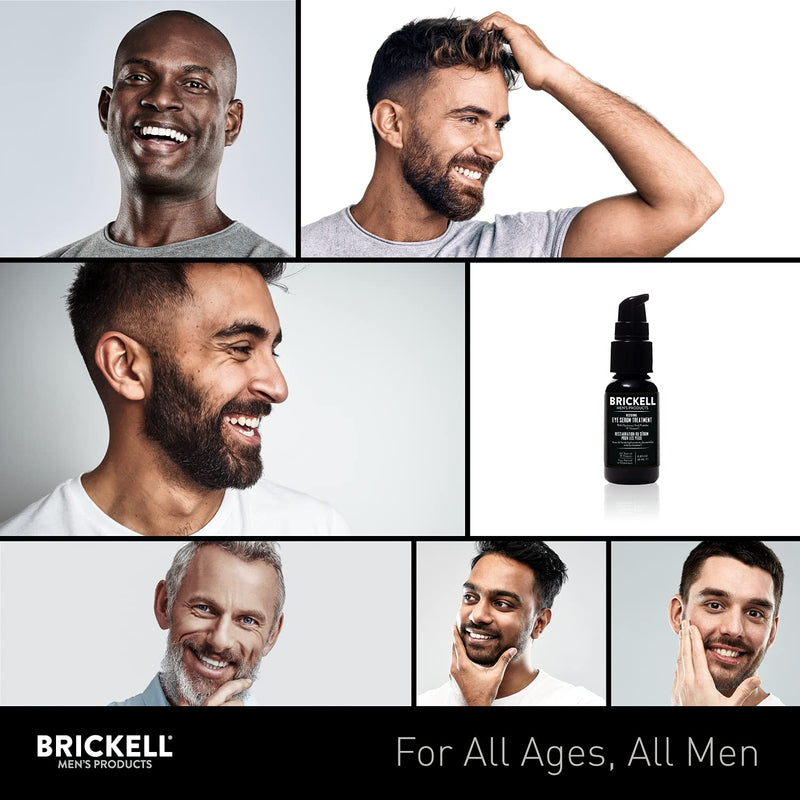 Brickell Men's Restoring Eye Serum Treatment for Men, Natural and Organic Eye Gel to Firm Wrinkles, Reduce Dark Circles, and Promote Youthful Skin, 0.65 Ounce, Unscented - BeesActive Australia