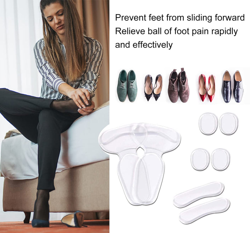 12 Pcs High Heel Pads Heel Cushion Inserts Gel Heel Cushion Inserts for Women Men Foot Care Protector - BeesActive Australia