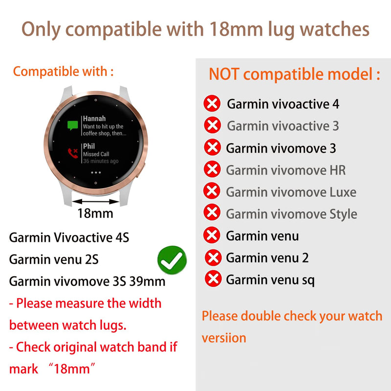 ViCRiOR Bands Compatible with Garmin Vivoactive 4S 40mm / Venu 2S Smart Watch, 18mm Quick Release Soft Silicone Fadeless Pattern Printed Floral Replacement Band for Garmin Vivomove 3S, Rose Flower - BeesActive Australia