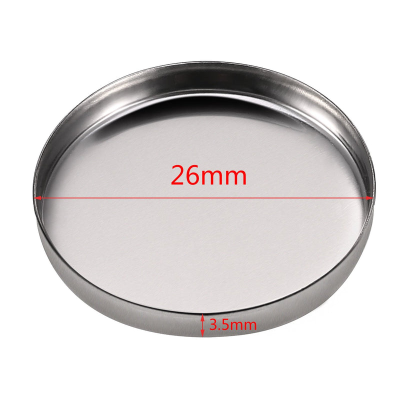 Pangda 50 Pack Empty Round Metal Tin Palette Pans Cosmetic Eyeshadow Blush Lipstick Organizer Size 26 mm for Magnets Cosmetic Palettes - BeesActive Australia