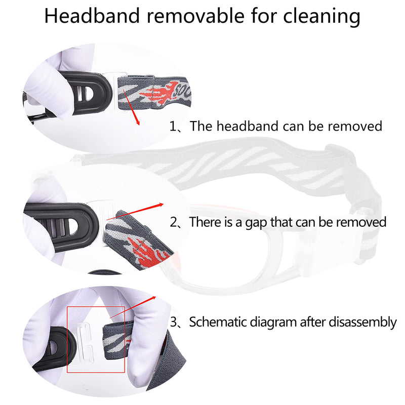 Kids Sports Glasses Basketball Football Safe Training Goggles Anti Fog 7-12 Gray Frame Orange Pad - BeesActive Australia