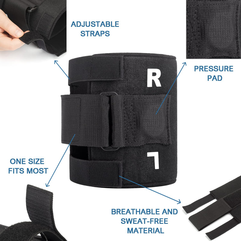 PURDU Sciatica Pain Relief Brace Devices Products Plus Sciatic Brace for Sciatica as Seen on TV Knee Braces for Knee Pain Women Men Lower Back Pain Relief Products for Both Left&Right Knee BLACK-1PACK - BeesActive Australia