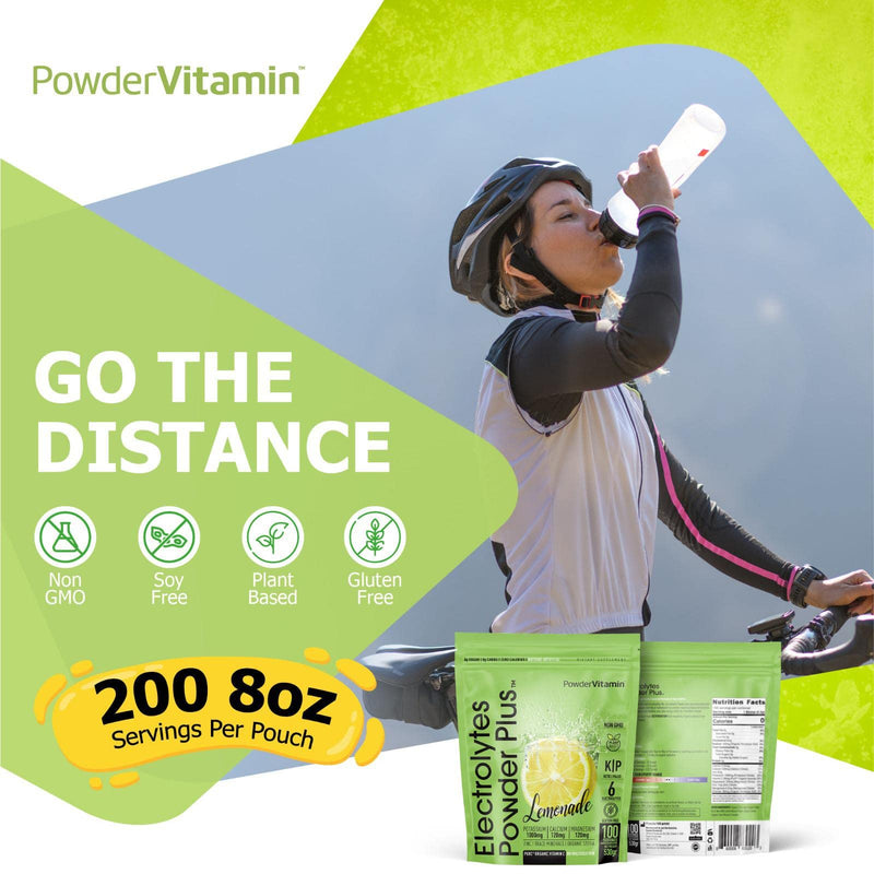 PowderVitamin Electrolytes Powder Plus Keto, Lemonade (100 Servings) 0 Sugar, No Maltodextrin,1000mg Potassium,120mg Calcium,120mg Magnesium,Organic Vitamin C,Zero Calories, Energy Hydration Powder - BeesActive Australia