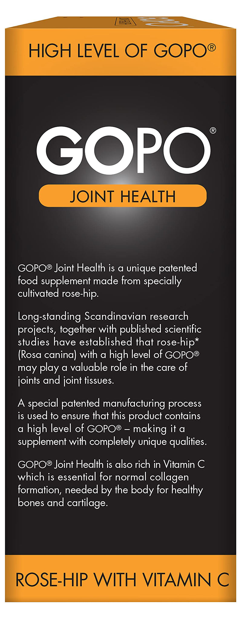 GOPO Joint Health 200 Capsules - Rose-Hip & Vitamin C - Helps maintain healthy & flexible joints 200 Count (Pack of 1) - BeesActive Australia