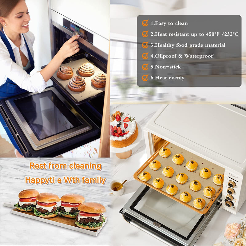 100 PCS Unbleached Parchment Paper, Perforated Square Liners for Cuisinart, Breville, Black and Decker Air Fryer, Toaster Ovens, 11 x 9 inch C - BeesActive Australia