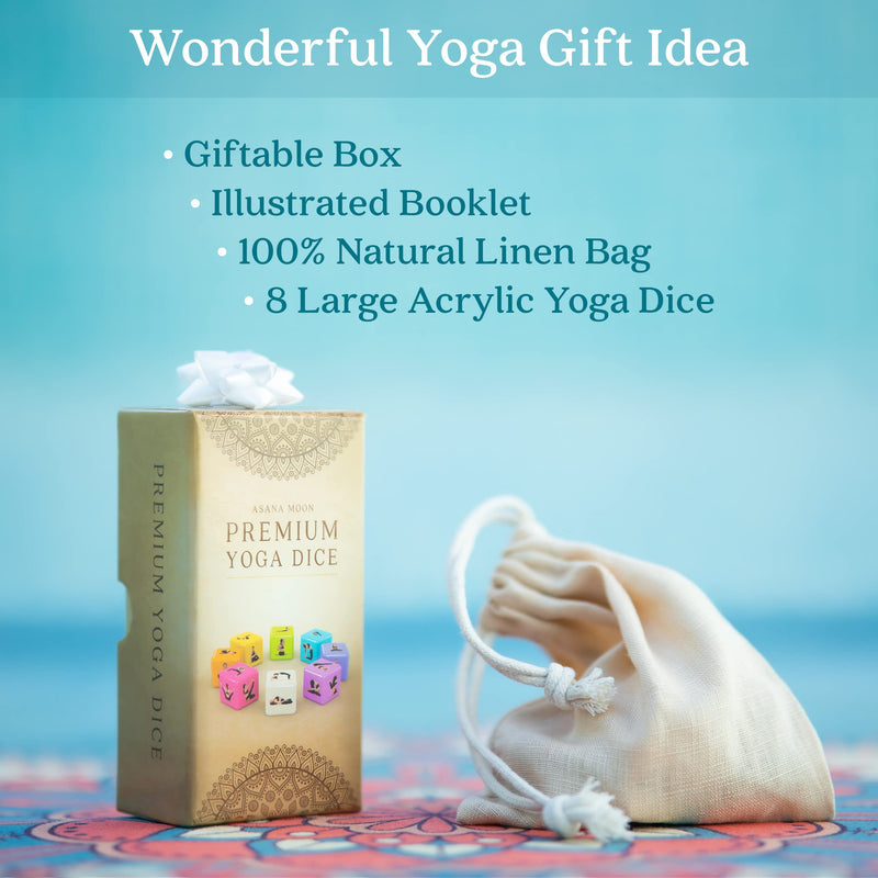 Yoga Dice by Asana Moon  One of the Unique Yoga Gifts for Women or Any Yoga Lover  Yoga Stuff for Teachers and Yogis  Yoga Game and Gift Idea for Instructors and Meditation Practitioners - BeesActive Australia