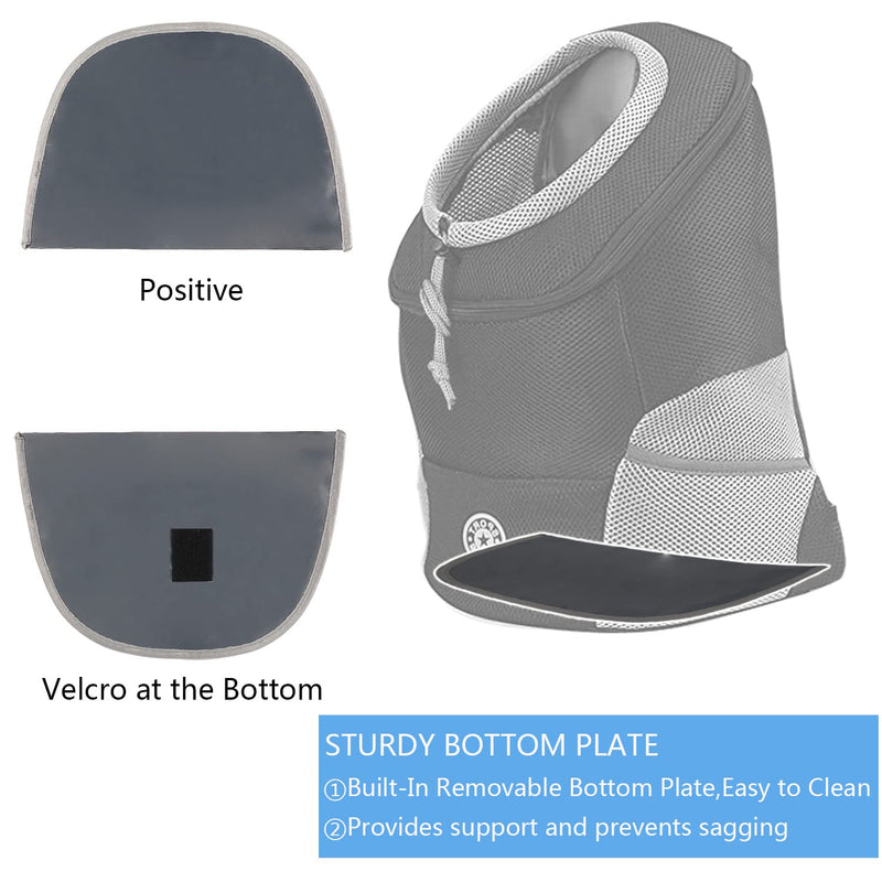 YESLAU Pet Dog Carrier Backpack with Breathable Puppy Dog Carrier Front Pack Small Medium Dogs Cats Rabbits for Travel Hiking Outdoor Black - BeesActive Australia