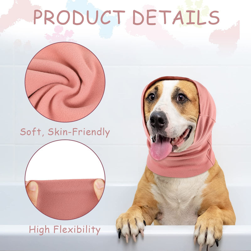 Frienda 2 Pieces Ear Covers for Pets Calming Dog Ears Protection Pet Ear Flap Head Wrap for Noise Cancelling Dog Neck and Ears Warmer Ear Muff Hood for Dog Anxiety Relief Grooming Bathing Large - BeesActive Australia