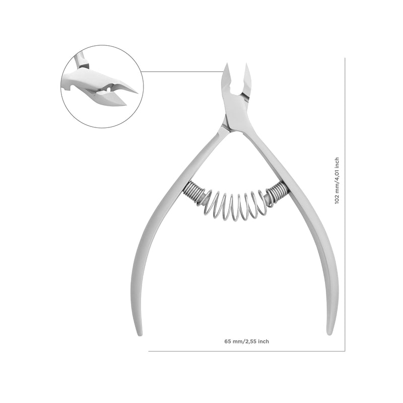 STALEKS Stainless Steel Extra Pointed Handmade Professional Cuticle Nippers. Smart'30 7mm Blade with Blade Protector. Handmade in Europe NS-30-7 - BeesActive Australia