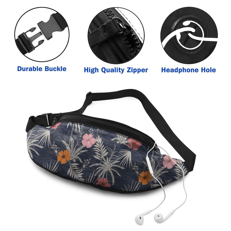 Leaves Fanny Pack For Men Women,With Adjustable Zipper Lightweight Strap Waist Pack For Casual Running Hiking Leaves - BeesActive Australia