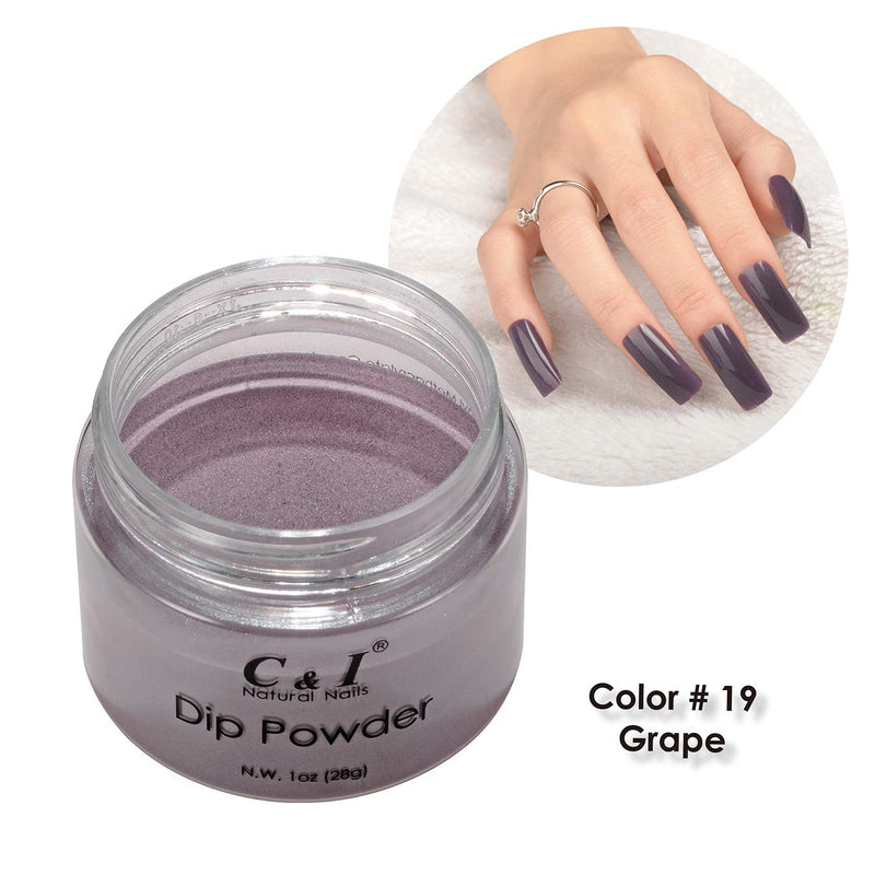 C & I Dipping Powder Color No.019 Grape Purple Color System - BeesActive Australia