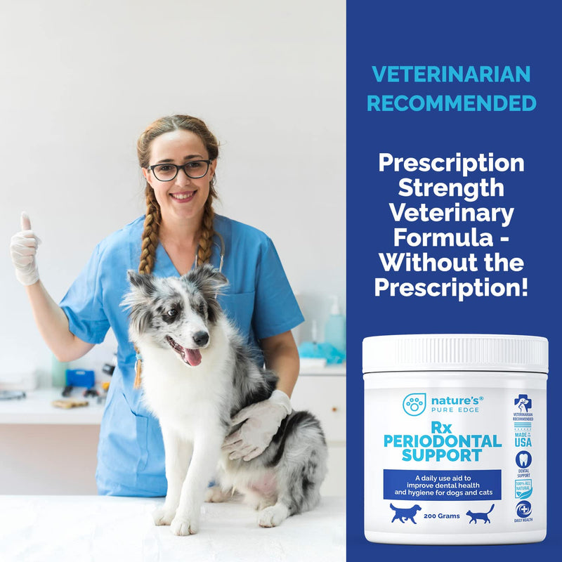 Rx PERIODONTAL Support-Dental Care for Dogs and Cats. Eliminates Bad Breath, Plaque, and Tartar. Promotes Healthy Teeth and Gums. Extra Large, 200 Grams. - BeesActive Australia