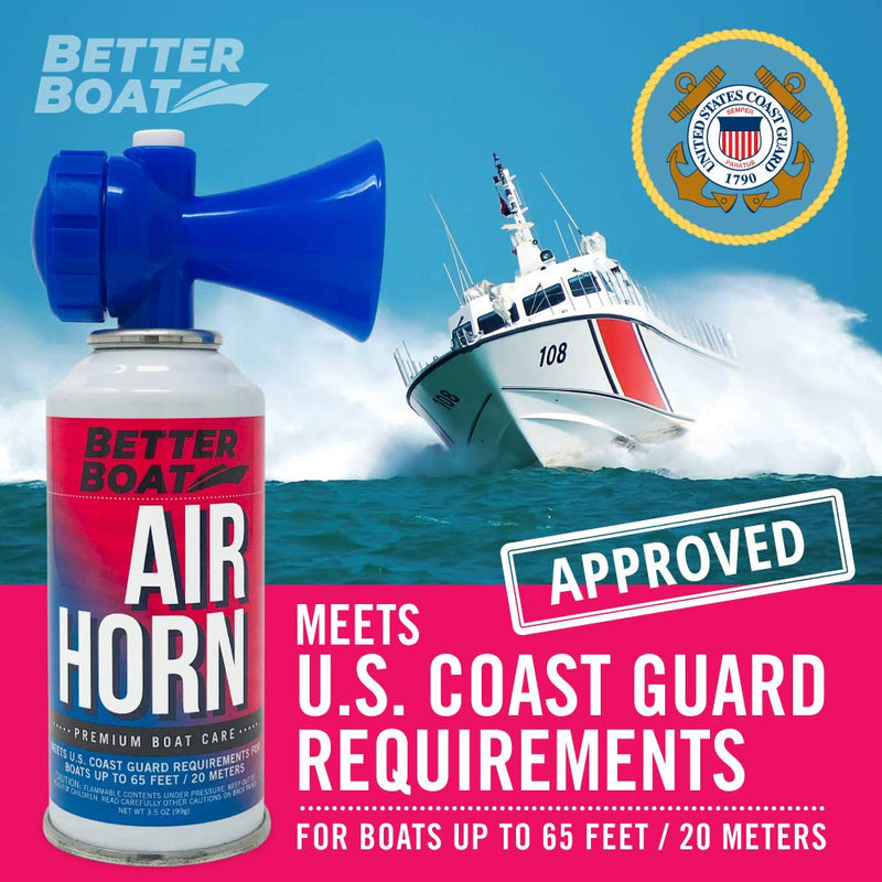 Air Horn for Boating Safety Canned Boat Accessories | Marine Grade Airhorn Can and Blow Horn 3.5 oz - BeesActive Australia