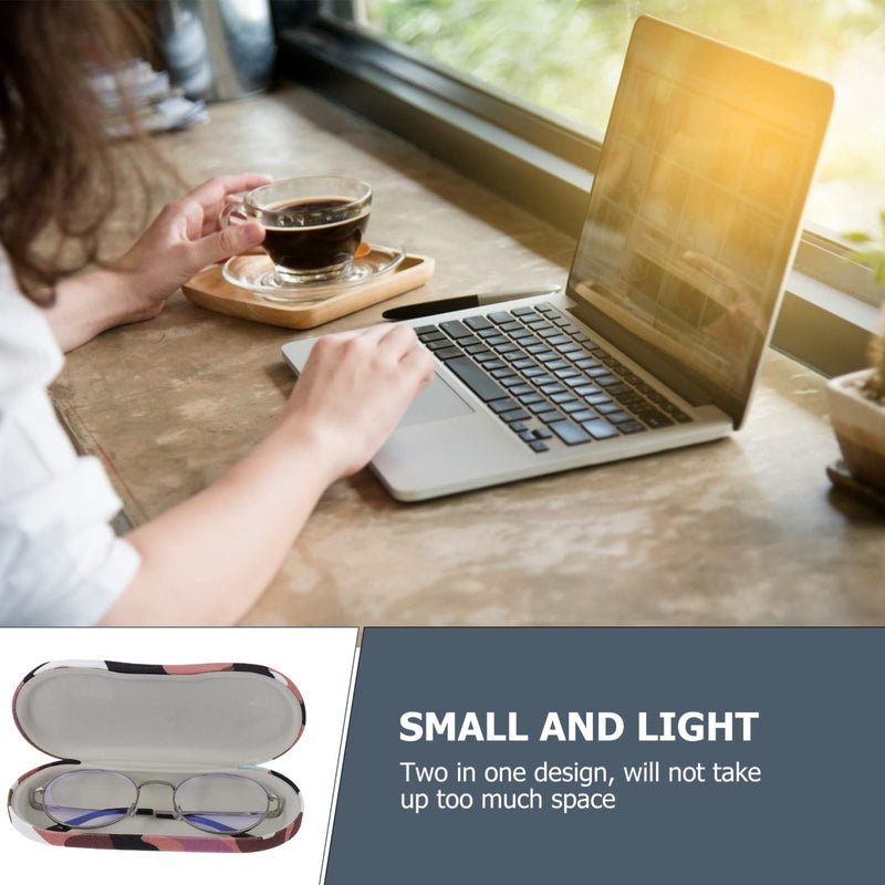 Lens Case and Glasses Case - 2 in 1 Double Sided Eye Case with Built-in Mirror, Tweezer and Solution Bottle - Portable Lens Storage Box for Travel - BeesActive Australia