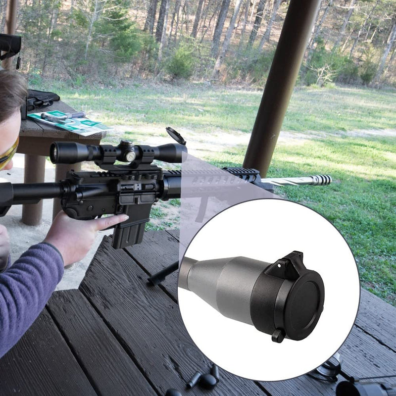 DONGKER Scope Lens Cover, Rifle Scope Flip Caps 25.5mm-69mm Flip Up Quick Spring Cap for Outdoor 39mm - BeesActive Australia