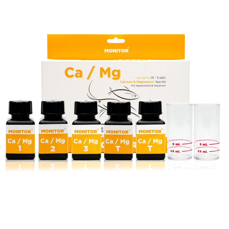 Monitor Calcium/Magnesium Low Salinity (0-5 PPT) Test KIT (120 Tests) - Monitor Aquarium and aquaculture Water Quality - BeesActive Australia