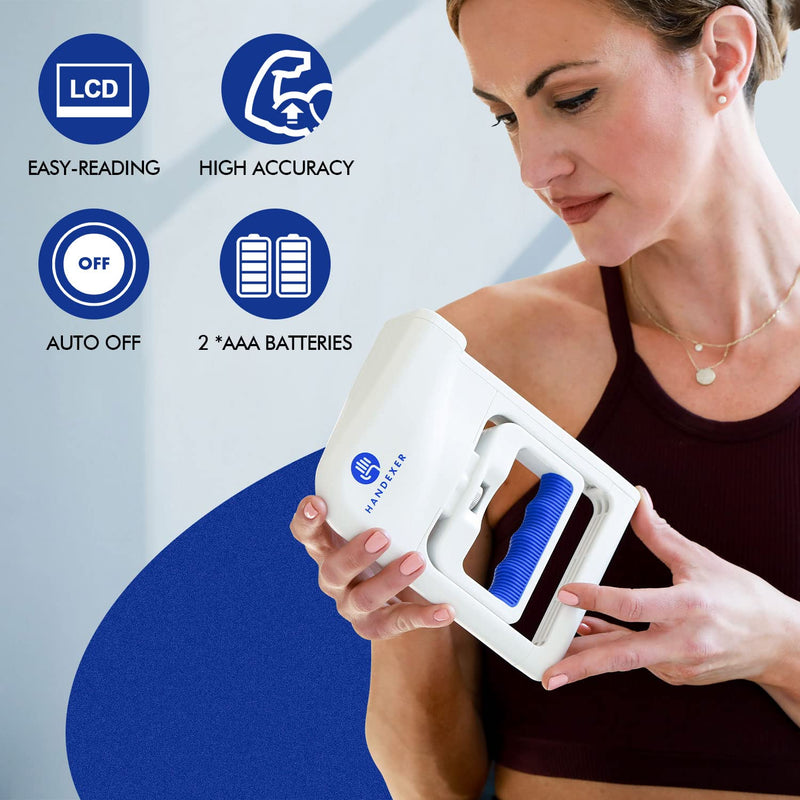 New Grip Strength Tester 265lb/120kg, Digital Hand Dynamometer FDA Register with Backlit LCD for Grip Strength Testing and Training - BeesActive Australia