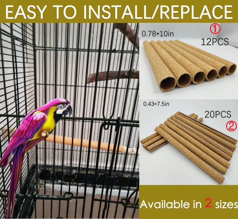 Sand Perch Covers for Bird 20pcs 7.5" x 0.43" - BeesActive Australia