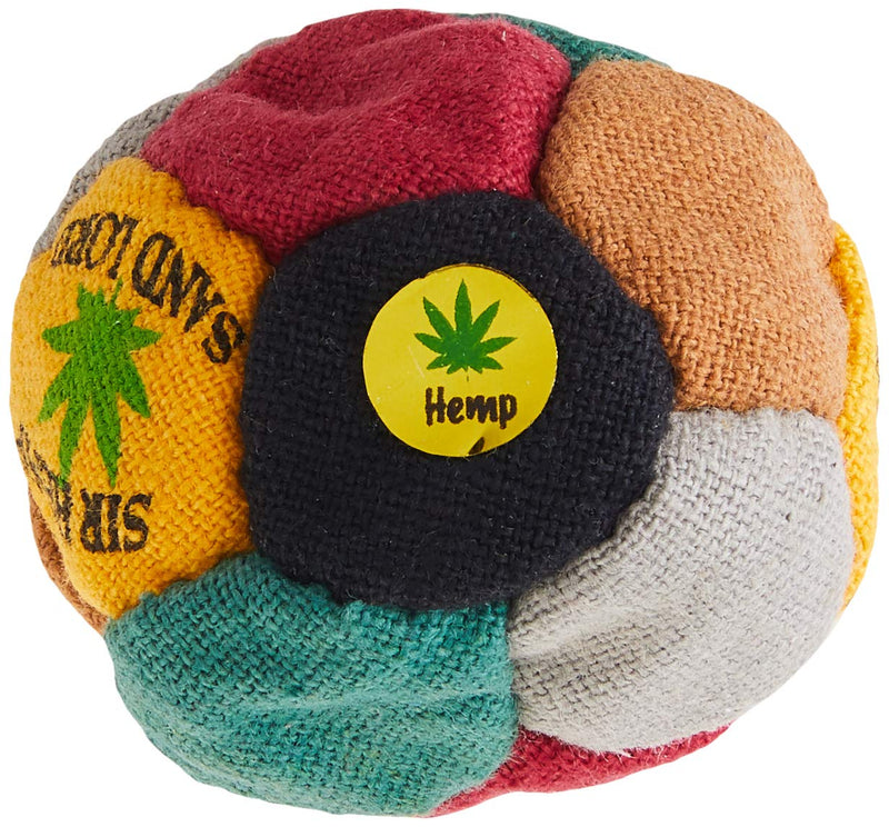 [AUSTRALIA] - World Footbag Sir Hemp Hacky Sack Footbag, Black/Green/Grey/Red/Tan/Yellow 