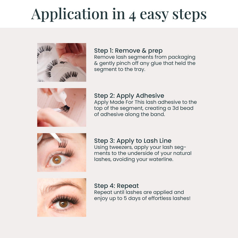 FlutterHabit Made for This Adhesive Lash Glue for Eyelash Extensions - Your Ultimate All-Day Hold Lash Cluster Glue for Effortless, Stunning, and Long-Lasting Eyelashes - All-in-one Lash Glue - BeesActive Australia