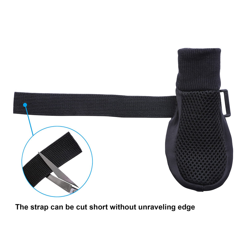 Hipaw Summer Breathable Dog Boots Nonslip Sole Paw Protector for Hardwood Floor XLarge ( Insole: 2.83"W ) Black - BeesActive Australia