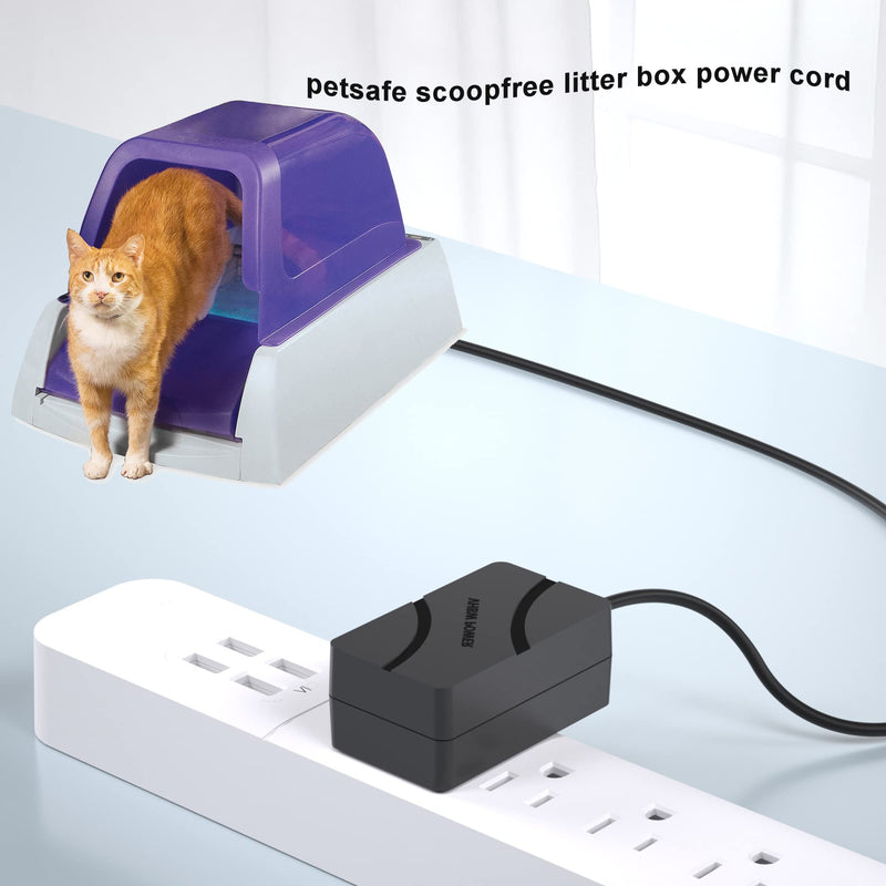 VHBW for Petsafe ScoopFree Litter Box Power Cord 10Ft PetSafe Automatic Self-Cleaning RFA-516 PAL00-14243, PAL00-15342, PAL00-14242 Power Adapter - BeesActive Australia