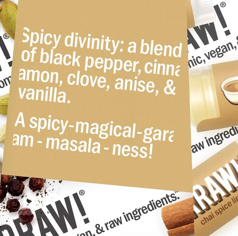 Hurraw! Chai Spice Lip Balm, 2 Pack: Organic, Certified Vegan, Cruelty and Gluten Free. Non-GMO, 100% Natural Ingredients. Bee, Shea, Soy and Palm Free. Made in USA - BeesActive Australia