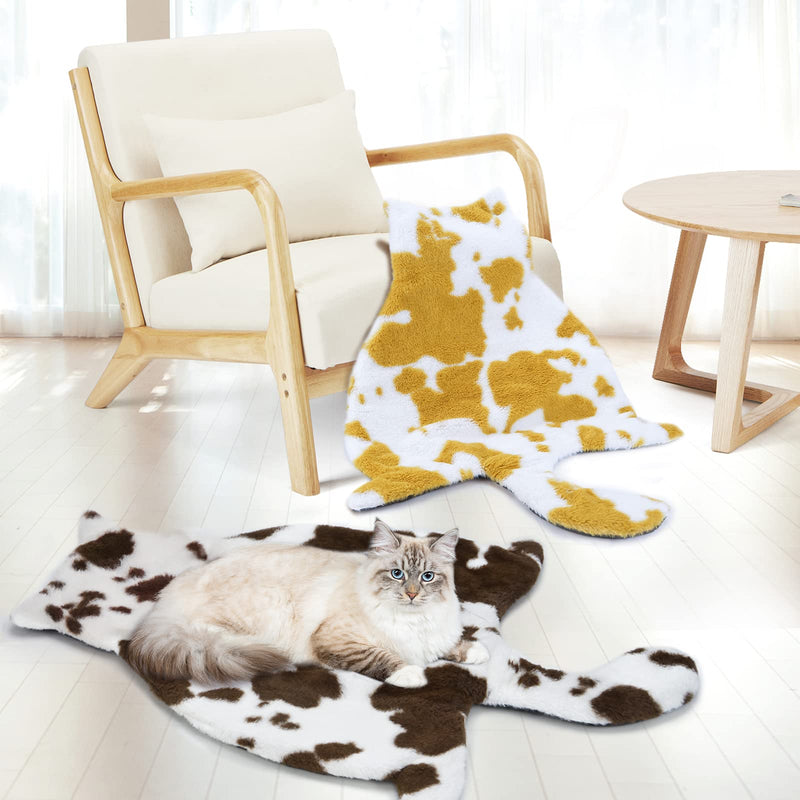 ARGOPET Self Heating Cat Pad Self-Warming Cat Bed 33" x 23" Machine Washable Cat Cushion Mat for Cats Dogs /Pet Thermal Mat Blanket Brown - BeesActive Australia