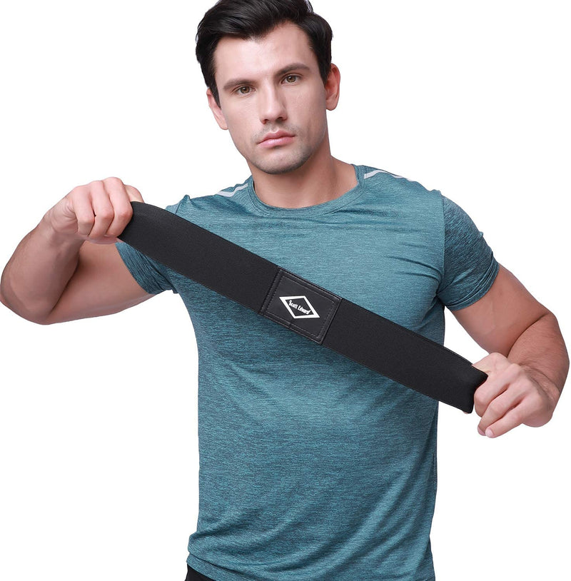 Scott Edward Golf Swing Aids Pro Power Band Wrist Brace Smooth and Connect-Easy Correct Training Swing Gesture Alignment Practice Tool for Golf Beginners Black Arm Band - BeesActive Australia