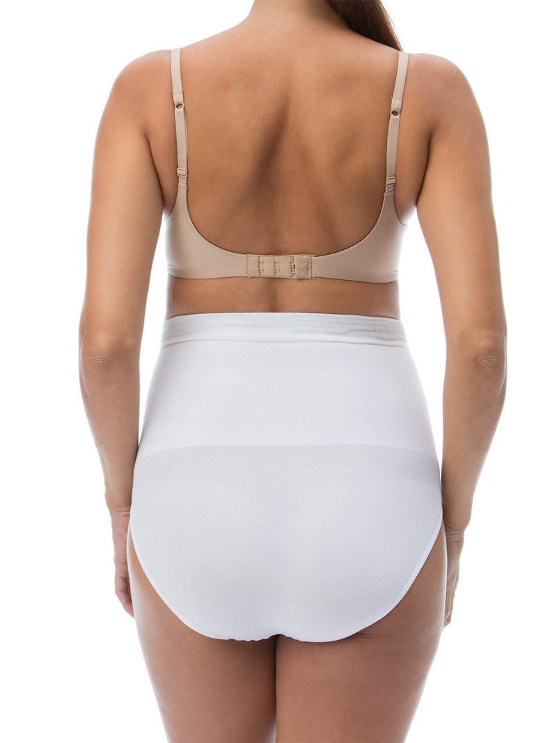 RelaxMaternity 5200 Cotton high-waist post pregnancy control underwear, 100% Made in Italy XX-Large White - BeesActive Australia