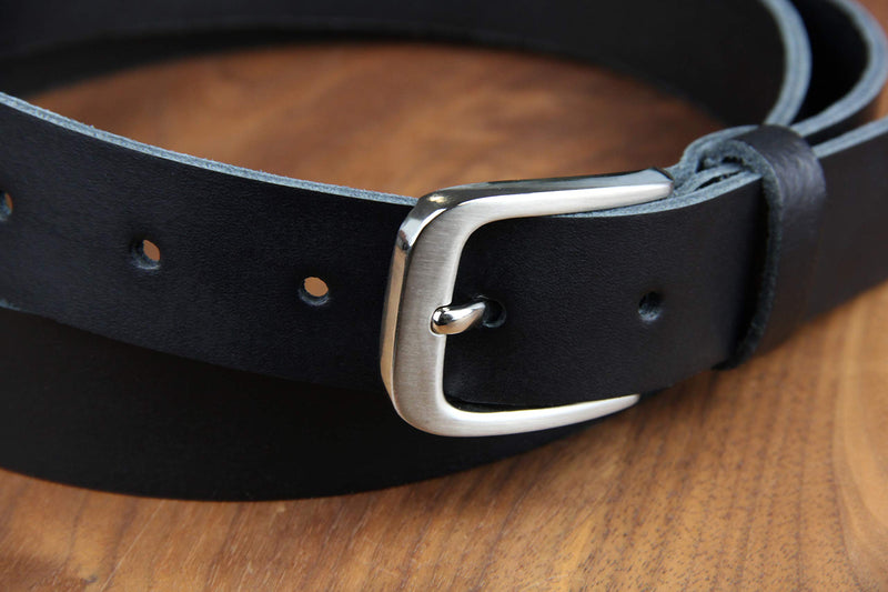 Frentree Genuine Leather Belt for Men, Black, Classic, 1.2", MADE IN GERMANY 36 (Waist: 34 - 37) - BeesActive Australia