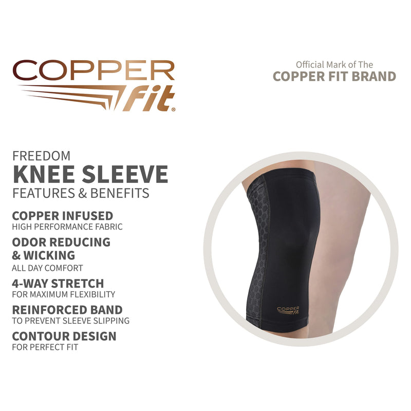 Copper Fit Freedom Knee Compression Sleeve Medium - BeesActive Australia