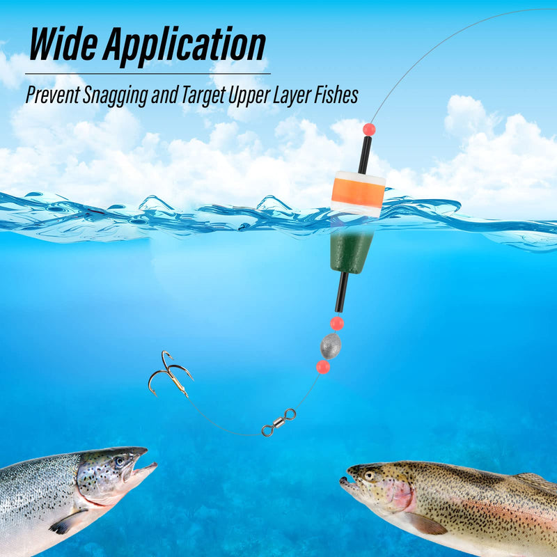 Dr.Fish 5 Pack Popping Cork Floats Foam Float Fishing Bobbers for Carolina Rig Freshwater Saltwater Fishing Tackle Accessories for Bass Catfish Speckled Trout Redfish Flounder - BeesActive Australia