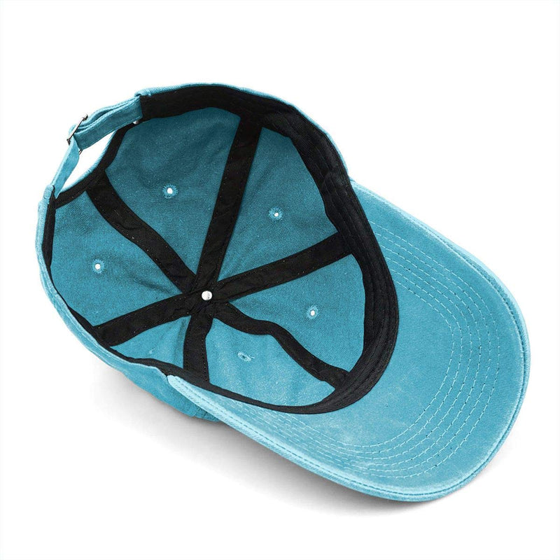 Unisex Mama Bear Denim Hat Adjustable Washed Dyed Cotton Dad Baseball Caps Print Logo Blue One Size - BeesActive Australia