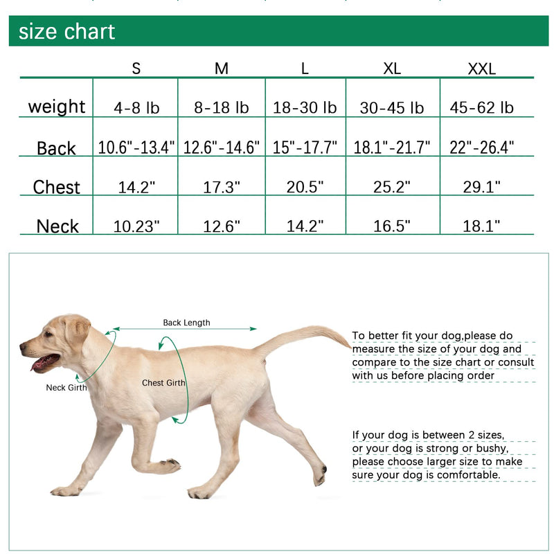 Dog Recovery Suit, After Surgery Wear for Pets Male Female, Professional Dog Onesie for Surgery for Abdominal Wounds Recovery Shirt, Substitute E-Collar & Cone XX-Large Green - BeesActive Australia